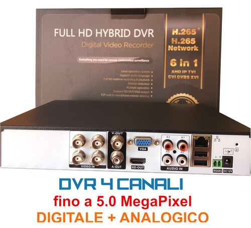 Mini dvr 4ch canali kdm - 4ch, kdm-5504eq